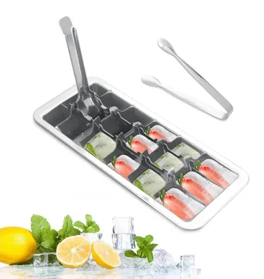 Produktbild von Solidchoice – Eiswürfelbehälter aus Edelstahl mit 18 Fächern