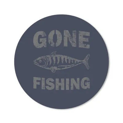 Produktbild von MuchoWow® Mauspad Mousepad Jahrgang - Fisch - Text 30x30 cm - Mousepads - Maus Mat - Pad - Mausunterlage - Tischunterlage - Schreibtischmatten