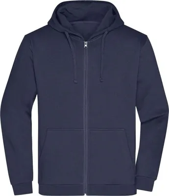 Produktbild von Klassische Sweatjacke mit Kapuze navy, Gr. 5XL