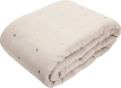 Produktbild von HOMLA QUILLY gewaschene Mikrofaser Steppdecke in beige 200x220 cm