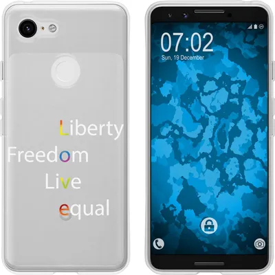 Produktbild von PhoneNatic Case kompatibel mit Google Pixel 3 Silikon-Hülle pride Wörter M2