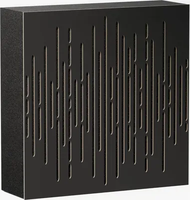 Obrázek produktu pro balení 2 kusů - AbFuser - akustický panel s tlumením zvuku | 50 x 50 cm | barva: (černá, VELAR (100 mm))