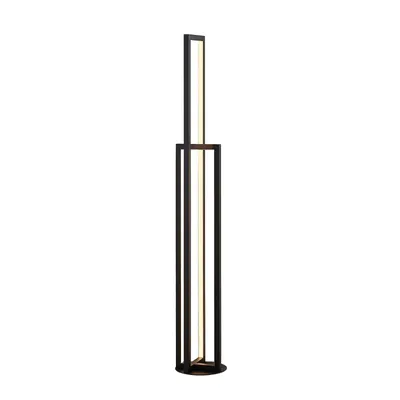 Immagine prodotto di Lampada da terra LED Lucande Hylda, 123 cm, nero, alluminio
