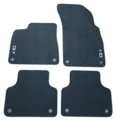 4x Original Audi Premium Velours Textil Fußmatten Matten SET für Audi Q7 4M 15 – Produktansicht