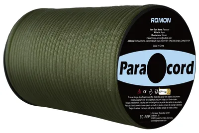 Produktbild von Paracordseil Fallschirmschnur Zeltschnur - 100 m - 4 mm - 250 kg - Armeegrün