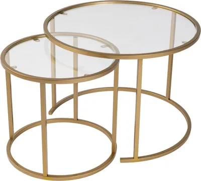 Produktbild von Xaden - Couchtisch, 60x60x43h cm gold