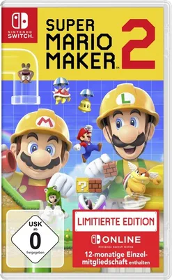 Produktbild von SUPER MARIO MAKER 2 [SWI] LIMITED EDITION inkl. 12 Monate Nintendo Online [SWI]