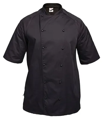 Image de Le Chef - Veste de cuisine « Staycool » pour hommes/femmes, manches raglan LT5141 (XXL) (noir)
