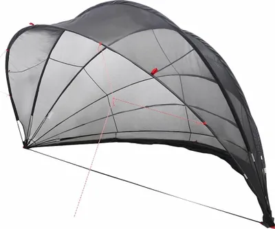 Immagine prodotto di vidaXL Cupola per piscina nera 592 x 590 x 275 cm