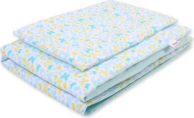 Image de Ensemble de literie pour enfants 2 pièces en coton Bleu 140x200
