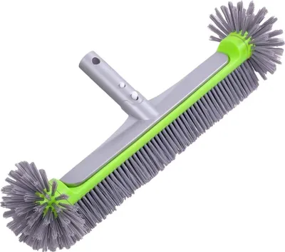 Produktbild von 45 cm Poolbürste für Folienpools, abnehmbarer Bürstenkopf mit robusten Borsten, Aluminiumgriff, Teleskopstange (nicht enthalten)