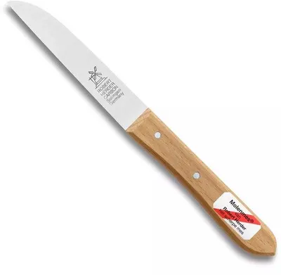Produktbild von Robert Herder Küchenmesser - Gemüsemesser - Handgeschliffen Dünnschliff - Rotbuchenholzgriff - 9cm Klinge