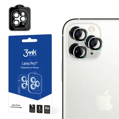 Produktbild von 3mk Hybridglas Lens Protection Pro für Apple iPhone 11 Pro/11 Pro Max Kamera Objektiv Kameralinse 0,04mm 9H