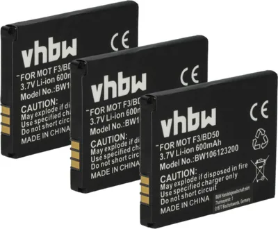 Produktbild von vhbw 3x Akku Ersatz für AVM EAC62339101, BAK130506, NL523446LG, 312BAT006, 100402, 312BAT016 für schnurlos Festnetz Telefon (600 mAh, 3,7 V, Li-Ion)