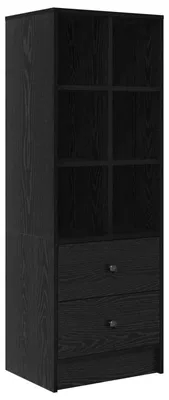 Immagine prodotto di vidaXL Credenza alta effetto rovere nero 45,5 x 34 x 127 cm