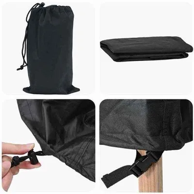 Imagen del producto de Cubiertas protectoras para exteriores – Tejido Oxford 600D – 355 x 275 x 80 cm – Resistente a la intemperie – Estructura robusta