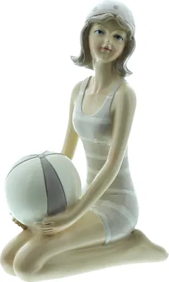 Produktbild von Figur "Stranddame", Kunststoff Höhe 13 cm