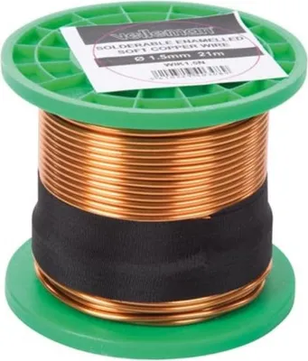 Zdjęcie produktu dla Drut nawojowy Ø1,5 mm – 21 m – 0,2 oma