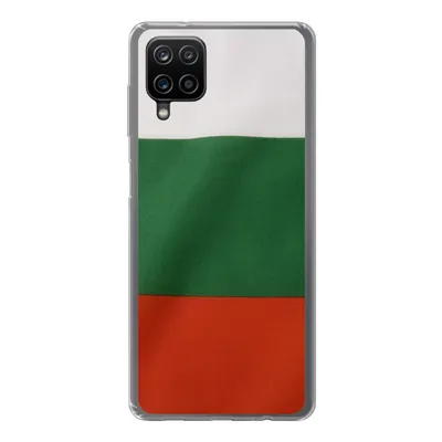 Produktbild von MuchoWow® Handyhülle Schutzhülle Hülle für Samsung Galaxy A12 Nahaufnahme der Flagge von Bulgarien Silikon Softcase Handy Hülle - Bild