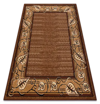 Image de BCF Tapis Morad FELIKS cadre, feuilles classique - marron marron 240x340 cm