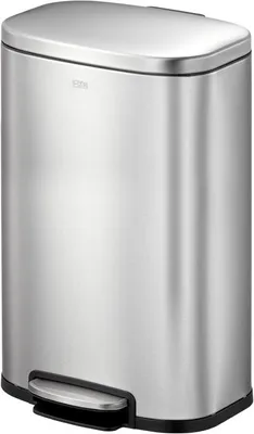 Produktbild von EKO - Oli-Cube Recycler Treteimer 20+20 Liter - Stainless steel - Matt Edelstahl
