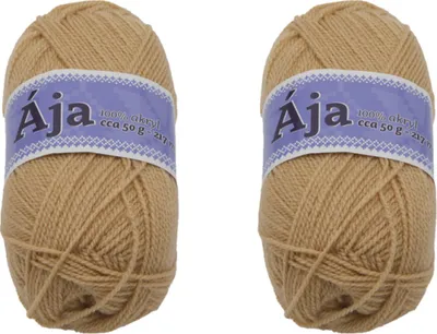 Immagine prodotto di SET 2 pezzi - Filato ÁJA - 50 g, 217 m - Colore beige