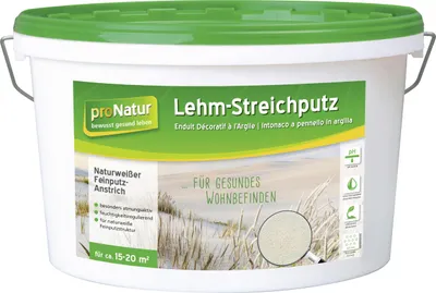 Produktbild von Pronatur Lehm-Streichputz 0.5 mm fein 7 kg