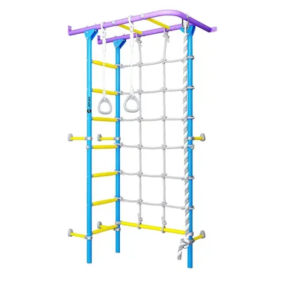 Produktbild von Sprossenwand ClimbMaxx M5 blau-lila-gelb