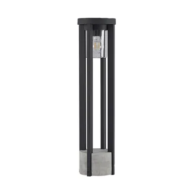 Produktbild von Lucande Wegeleuchte Overa, grau, Metall, 68 cm, IP44, E27
