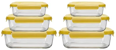 Immagine prodotto di Contenitori ermetici in vetro per alimenti (6 pezzi)