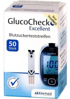 Immagine prodotto di GlucoCheck Excellent strisce reattive Confezione: 50 test | Confezione (50 test)