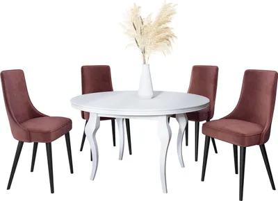 Produktbild von MIRJAN24 Stuhl Perla 3, 1 Stück, Polsterstuhl, Beine aus Metall, 50x46x89 cm, Wohnzimmer (Farbe: Magic Velvet 2258, Beine: Schwarz)