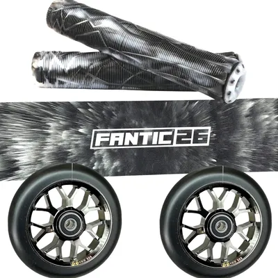 Produktbild von Fantic26 Stunt Scooter Ersatzteile Bundle Kreidebomb Schwarz