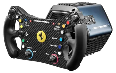 Produktbild von Thrustmaster Ferrari 488 GT3 Wheel Add-On, Steuerrad, PC, Xbox One, Xbox One S, Xbox One X, Xbox Series S, Xbox Series X, PlayStation 4, PlayStation 5, D-Pad, Menü-Taste, Modus-Taste, Schaltfläche Start, Analog / Digital, Kabelgebunden, USB