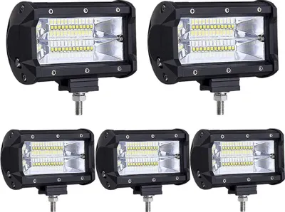 Produktbild von Greenmigo 5X 72W LED Arbeitsscheinwerfer Zusatzscheinwerfer Auto 12V 24V Scheinwerfer Offroad Flutlicht Spotlight 6000K Wasserdicht IP67 Arbeitslicht