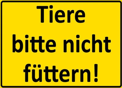 Produktbild von vianmo Holzschild 30x40 cm Tier bitte nicht füttern