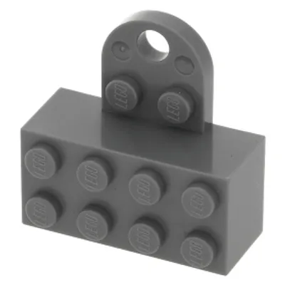 A single LEGO brick with a loop attached.