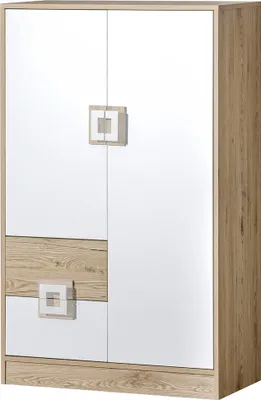 Produktbild von Minio, Kommode 80 cm, "Nimes", Eiche hell / weiß Farbe