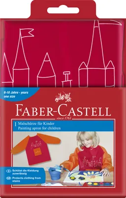 Produktbild von FABER-CASTELL Malschürze rot
