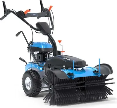 Produktbild von Güde Benzin Kehrmaschine GKM 100.1 mit Schneeschieber und Auffangbehälter