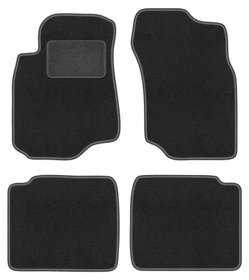 Produktbild von Velours-Fußmatten für Mitsubishi Lancer VII 2003-2008 (Kombi/Limousine) – 4-tlg, Graphit, passgenau – Wielganizator LUX