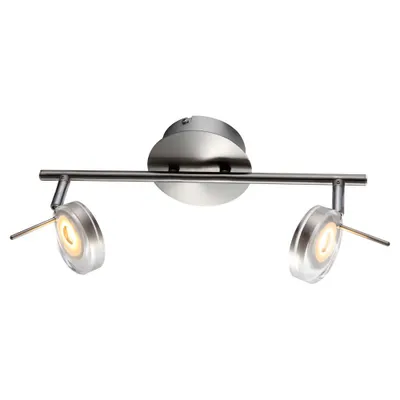 Produktbild von LED Deckenleuchte, Spots verstellbar, Nickel matt L 35,5 cm