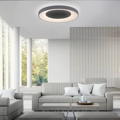 Produktbild von JUST LIGHT LED-Deckenleuchte 14327-18 grau, 54 W, 6600 lm, CCT