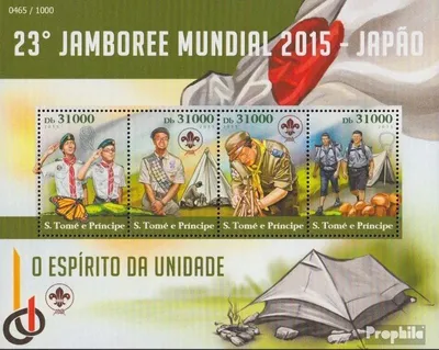Produktbild von Briefmarken Sao Tome e Principe 2015 Mi 6278-6281 Kleinbogen (kompl. Ausgabe) postfrisch Pfadfinder