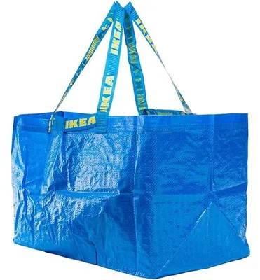 Produktbild von Einkaufstasche, groß, blau, 10er Set