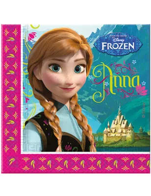 Image de Serviettes Frozen, 33x33cm, 20 pièces