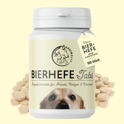 Produktbild von Bierhefe Tabletten, Bierhefe Katze, Hund & Kleintier, Glänzendes Fell, gesunde Haut & Krallen, reine Bierhefe, 100% Bierhefe, Haut, Fell, Bierhefe Hund, Bierhefe Katze, Bierhefe