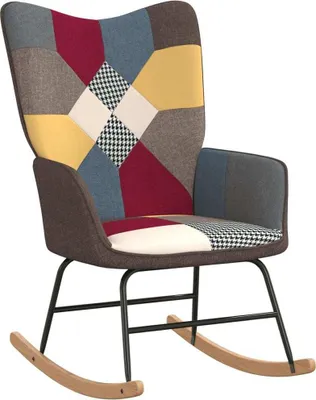 Obrázek produktu pro Houpací křeslo patchwork textil