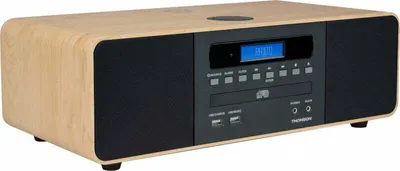 Immagine prodotto di Thomson MIC202IBT Microtorre con Bluetooth e caricatore induttivo per telefono Radio FM con RDS riproduce CD/MP3