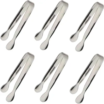 Produktbild von 6 Stück – Eiszange – Edelstahl 304 – Silber
